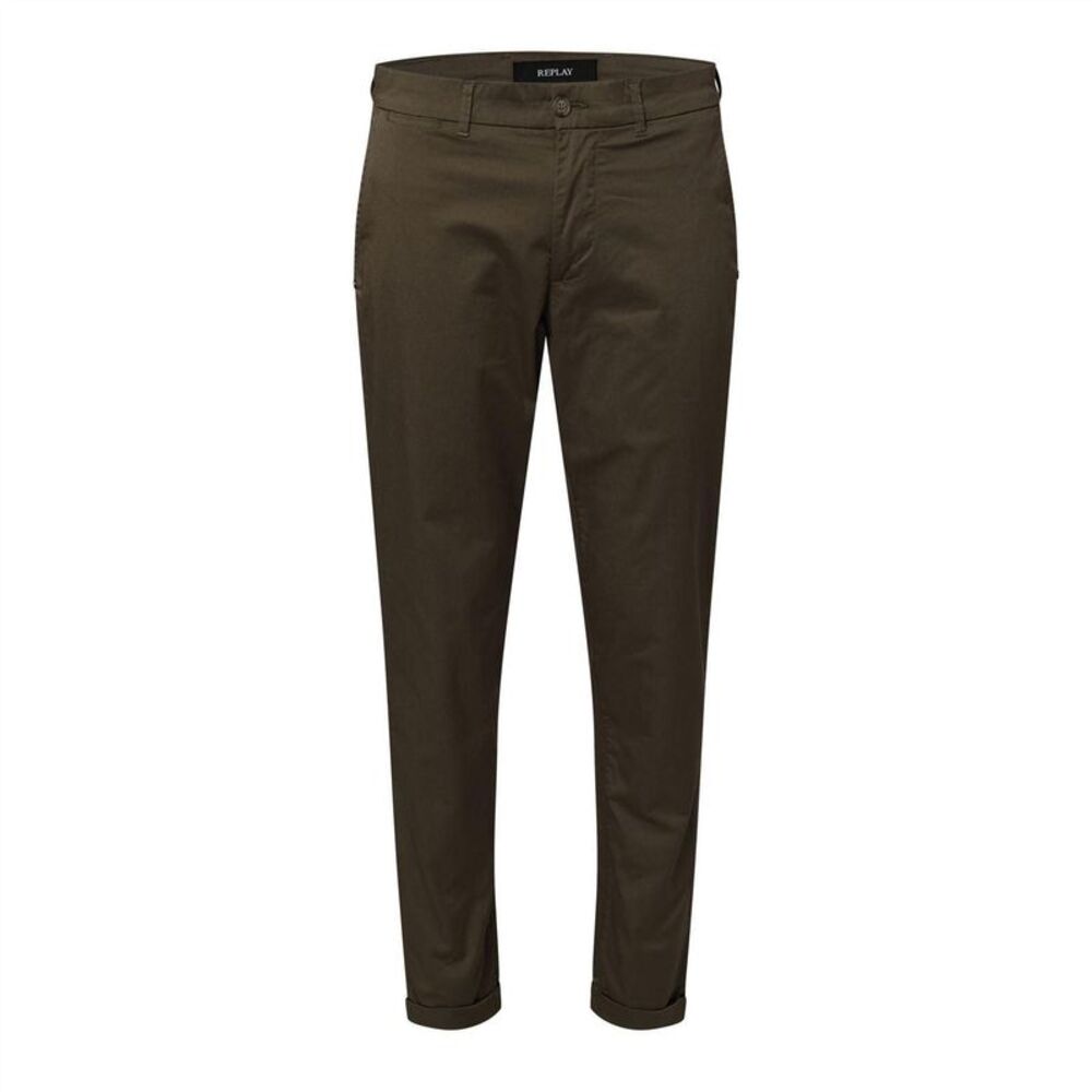 Replay Mens Slim Chinos / Green